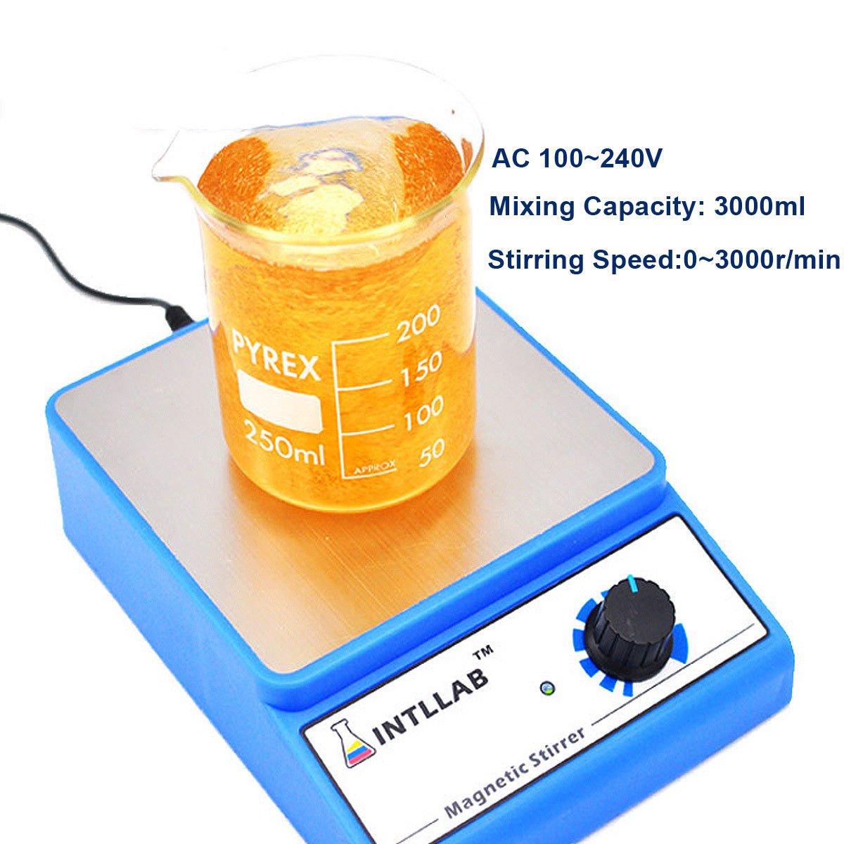3000rpm AC 100-240V Magnetic Stirrer Mixer for Home Laboratory Lab EU US UK AU Plug 3 3000rpm AC 100-240V Magnetic Stirrer Mixer for Home Laboratory Lab EU US UK AU Plug - Image 3
