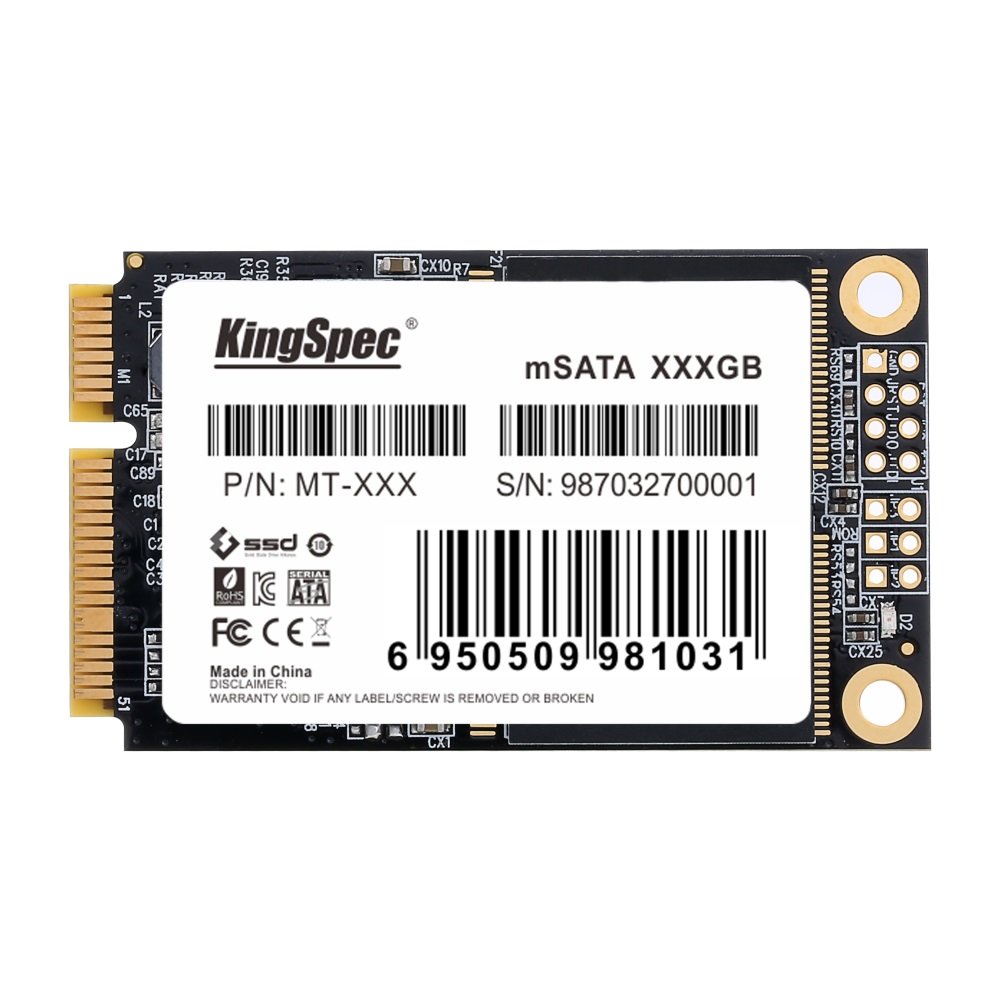 Kingspec mSATA Internal Solid State Drive mSATA Hard Drive SSD For Laptop Desktop 64/128/256/512GB 1