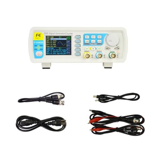 FY6800 2-Channel DDS Arbitrary Waveform Signal Generator 14bits 250MSa/s Sine Square Pulse Frequency Meter VCO Modulation 6
