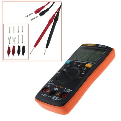 ANENG AN8008 True RMS Wave Output Digital Multimeter 9999 Counts Backlight AC DC Current Voltage Res 6