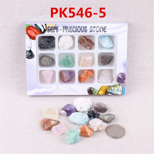 AU Natural Gemstones Stones Variety Collection Crystals Kit Mineral Geological Teaching Materials 3
