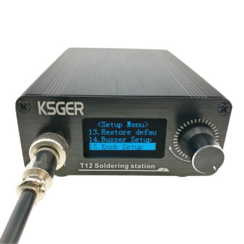 KSGER V2.1S T12 Digital Temperature Controller Soldering Station Electric Soldering Iron Tips T12-K + 9501 Handle 7
