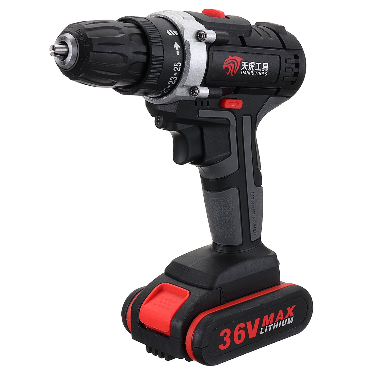 36V Cordless Power Drills Dual Speed Electric Screwdriver Drill Polishing W/ 1 or 2 Li-ion Battery 2 36V Cordless Power Drills Dual Speed Electric Screwdriver Drill Polishing W/ 1 or 2 Li-ion Battery - Image 2