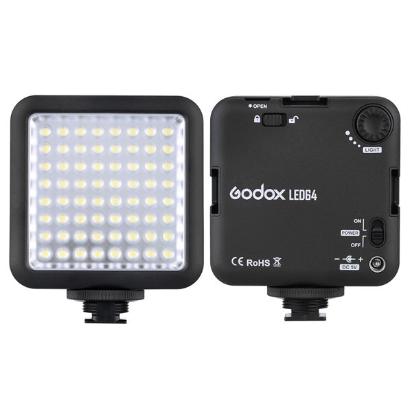 Godox LED64 LED Lamp Video Light for DSLR Camera Camcorder mini DVR Interview Macro photography 2