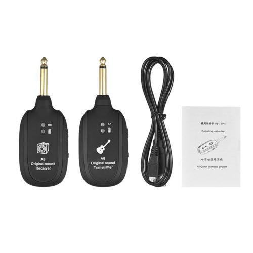 Wireless Audio Transmission Set with Receiver Transmitter For Electric Guitar Bass Violin 6