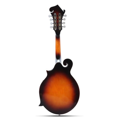 Classic Sunburst F Modle 24 Frets 8 String Paulownia Wood Mandolin With Case 2