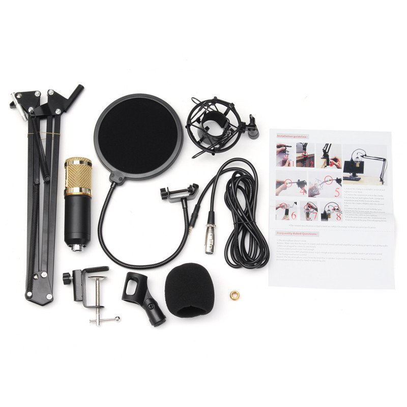 BM800 Condenser Microphone Dynamic System Kit Shock Mount Boom Stand Studio Pro 11 BM800 Condenser Microphone Dynamic System Kit Shock Mount Boom Stand Studio Pro - Image 11