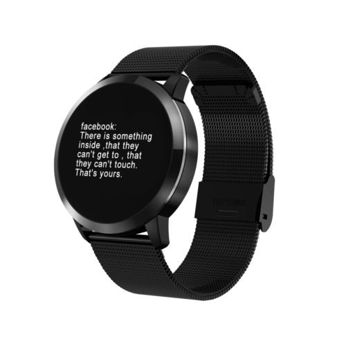 [New Color Updated] Newwear Q8 Stainless Steel 0.95 inch OLED Color Screen Blood Pressure Heart Rate Smart Watch 10
