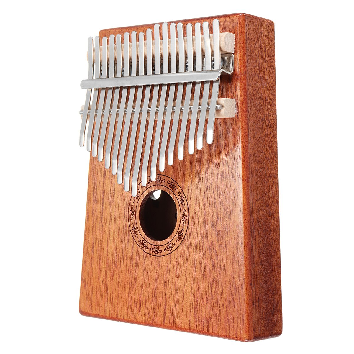 17 Keys Wood Kalimba Mahogany Thumb Piano Finger Percussion With Tuning Hammer 6 17 Keys Wood Kalimba Mahogany Thumb Piano Finger Percussion With Tuning Hammer - Image 6