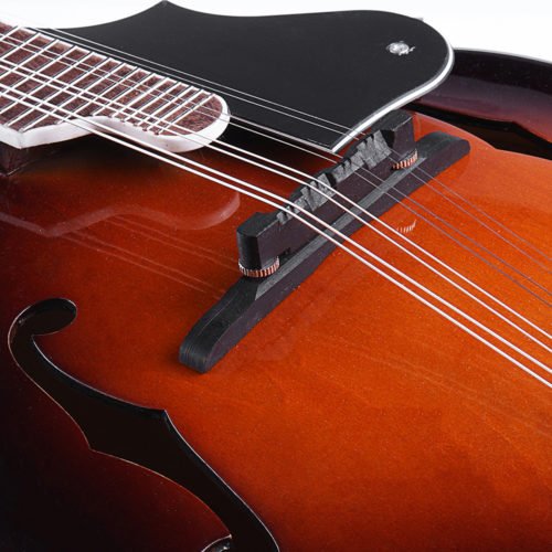 Classic Sunburst F Modle 24 Frets 8 String Paulownia Wood Mandolin With Case 10