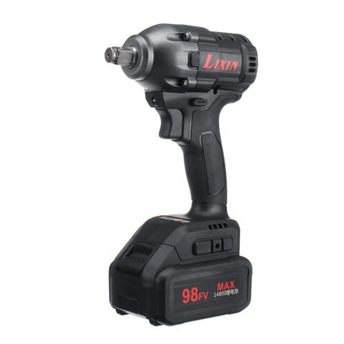 98FV 14800mAh Cordless Brushless Electric Wrench Drill LED Light W/ 1 or 2 Li-on Battery 7