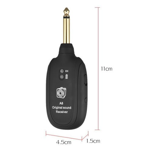 Wireless Audio Transmission Set with Receiver Transmitter For Electric Guitar Bass Violin 5