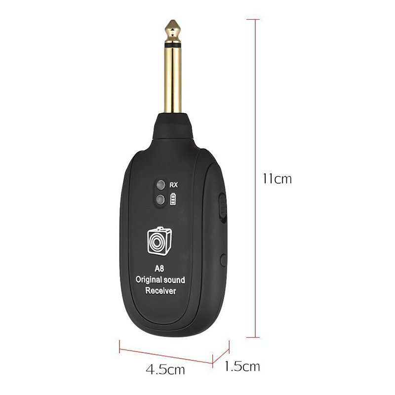 Wireless Audio Transmission Set with Receiver Transmitter For Electric Guitar Bass Violin 5 Wireless Audio Transmission Set with Receiver Transmitter For Electric Guitar Bass Violin - Image 5