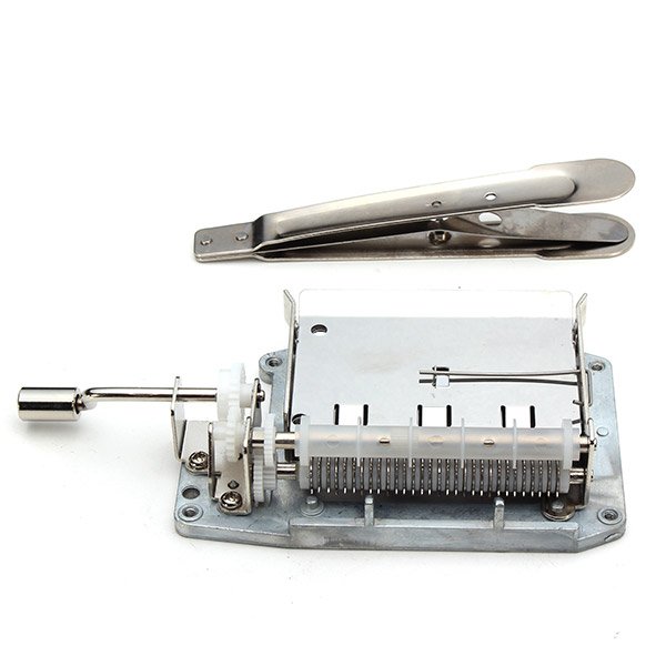 30 Tones DIY Hand Cranked Music Box Movement with Hole Puncher and Paper Tapes 8 30 Tones DIY Hand Cranked Music Box Movement with Hole Puncher and Paper Tapes - Image 8