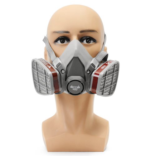 DANIU 6200 N95 Double Gas Mask Protection Filter Chemical Half Face Respirator Mask 11