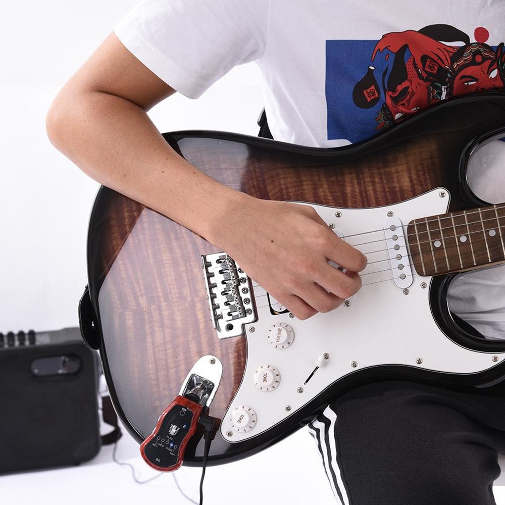 B6 5 In 1 Guitar Effects Portable bluetooth Transmitter Guitar Effector for Electric Guitar 2