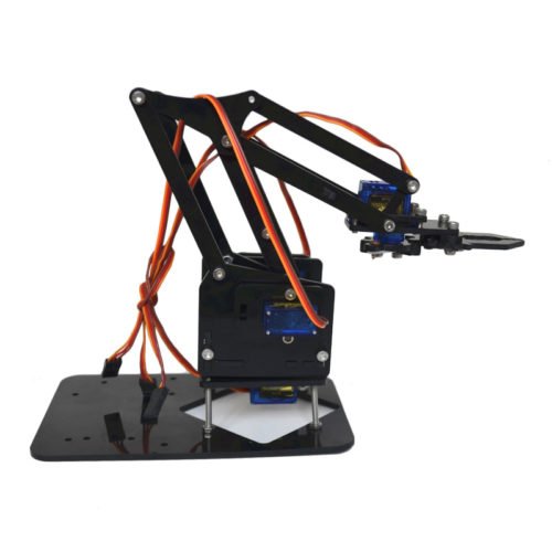 4DOF Assembling Acrylic Mechine Robot Arm with SG90 Plastic Gear Servo For Robot DIY 4
