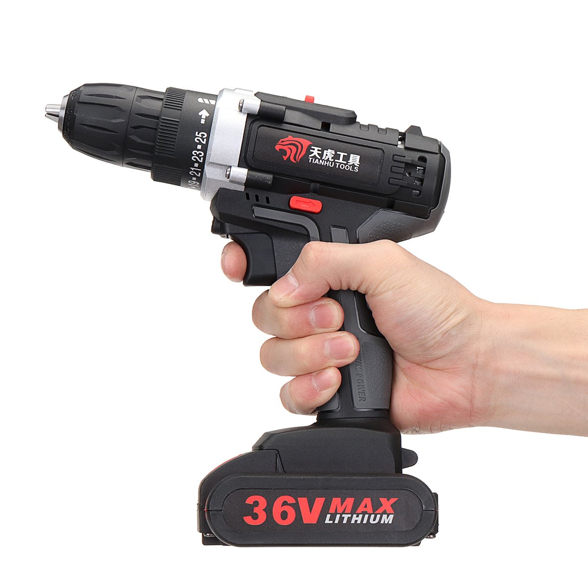 36V Cordless Power Drills Dual Speed Electric Screwdriver Drill Polishing W/ 1 or 2 Li-ion Battery 6 36V Cordless Power Drills Dual Speed Electric Screwdriver Drill Polishing W/ 1 or 2 Li-ion Battery - Image 6