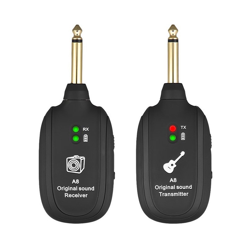 Wireless Audio Transmission Set with Receiver Transmitter For Electric Guitar Bass Violin 1 Wireless Audio Transmission Set with Receiver Transmitter For Electric Guitar Bass Violin