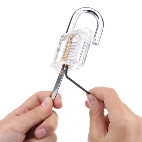 Unlocking Lock Opener Kit Locksmith Training Transparent Practice Padlocks Tools 9