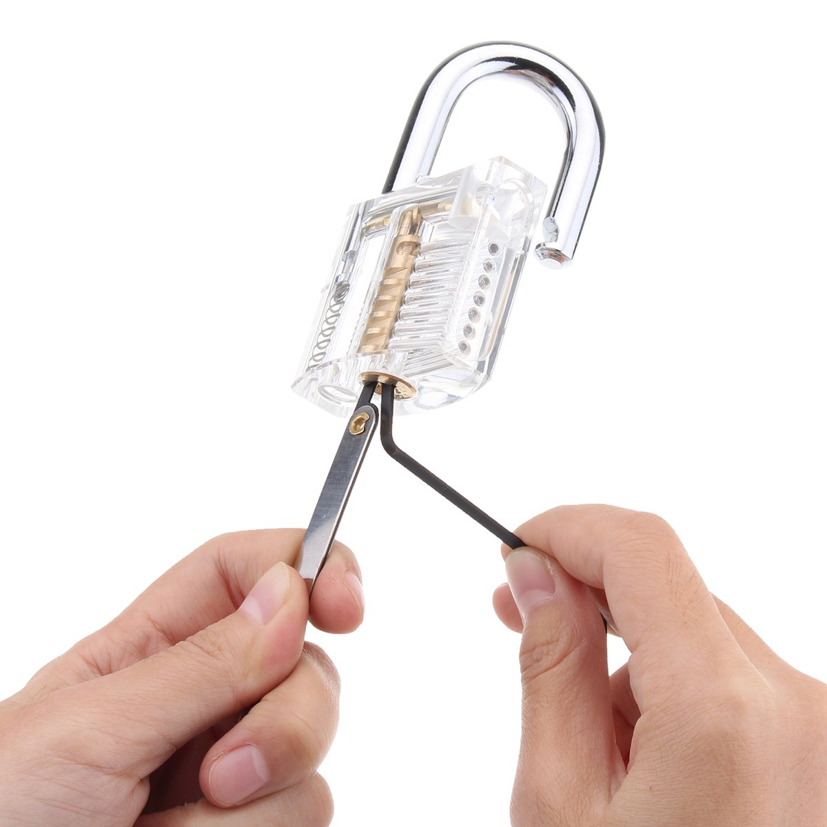 Unlocking Lock Opener Kit Locksmith Training Transparent Practice Padlocks Tools 9 Unlocking Lock Opener Kit Locksmith Training Transparent Practice Padlocks Tools - Image 9