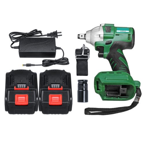 68V 8000mAh 520N.m Electric Brushless Cordless Impact Wrench W/ 2 Battery 3