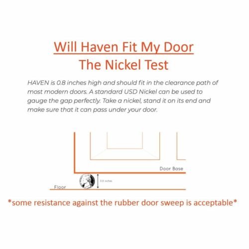 HAVEN HL1-CNT-001 HAVEN Connect Bluetooth Enabled Floor Mounted Smart Lock, Heavy-Duty Door Lock, Steel; Delrin; Nylon, 30inches Length, 4inches Width 6