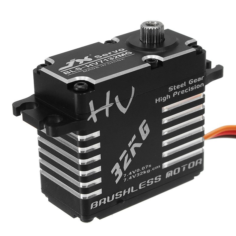 JX BLS-HV7132MG 32KG 180 Degrees HV High Steel Gear Digital Brushless Servo For RC Robot Car 1 JX BLS-HV7132MG 32KG 180 Degrees HV High Steel Gear Digital Brushless Servo For RC Robot Car