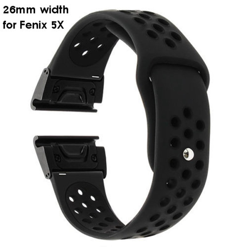Bakeey Quick Release Genuine Luxury Silica gel Watch Band For Smart Watch Garmin fenix 5/fenix 5X 10 Bakeey Quick Release Genuine Luxury Silica gel Watch Band For Smart Watch Garmin fenix 5/fenix 5X - Image 10