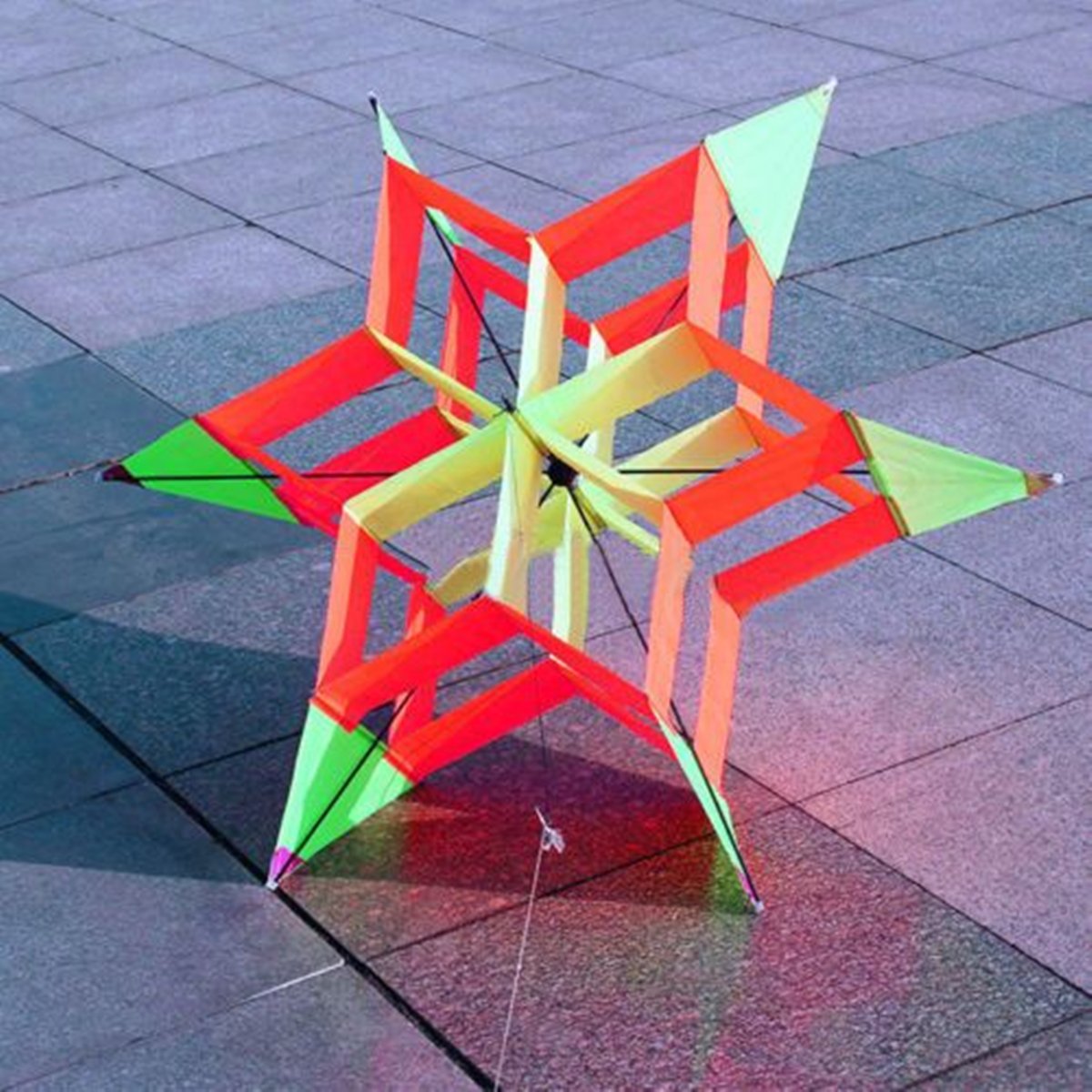3D Colorful Flower Kite Single Line Outdoor sports Toy Light Wind Flying Kids 2 3D Colorful Flower Kite Single Line Outdoor sports Toy Light Wind Flying Kids - Image 2