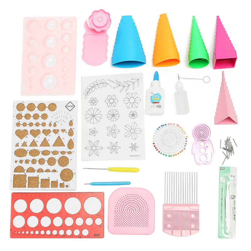 Quilling DIY Paper Art Craft Tool Full Kit Quilling Work Board Mould Grid Guide Tool 1 Quilling DIY Paper Art Craft Tool Full Kit Quilling Work Board Mould Grid Guide Tool
