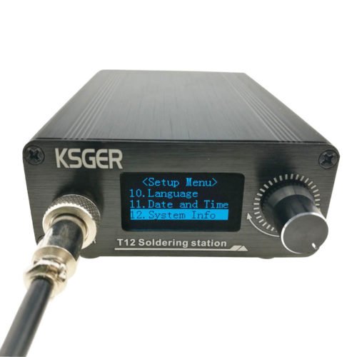 KSGER V2.1S T12 Digital Temperature Controller Soldering Station Electric Soldering Iron Tips T12-K + 9501 Handle 6