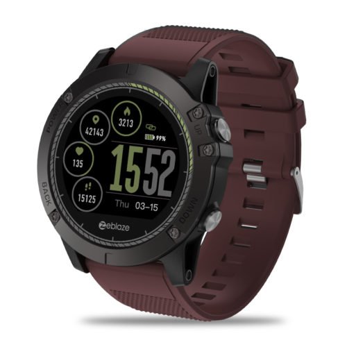 Zeblaze VIBE 3 HR Rugged Inside Out HR Monitor 3D UI All-day Activity Record 1.22' IPS Smart Watch 5