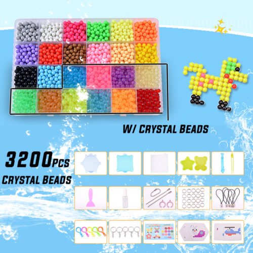 Magic Water Sticky Beads Fuse Beads Refill Compatible With Aquabeads And Beados Art Crafts Toys 7