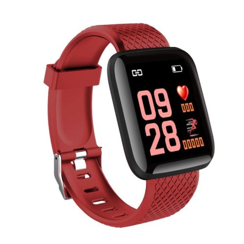 Bakeey 116 Plus 1.3' Custom Dial Dynamic Blood Pressure Oxygen Message Push Multi-language Smart Watch 6