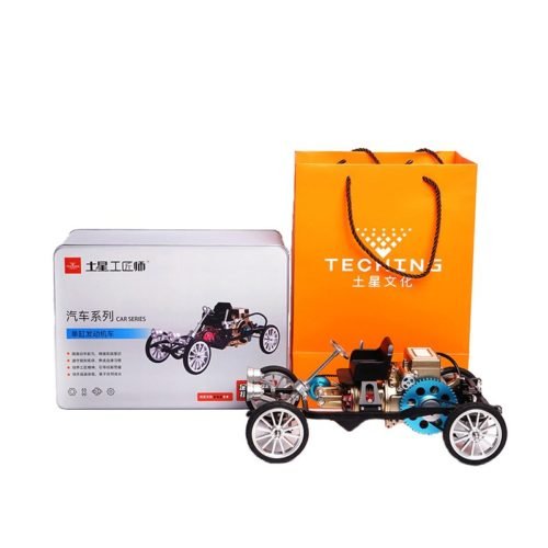 Teching Car Model Single Cylinder Engine Aluminum Alloy Model Gift Collection Toys 5