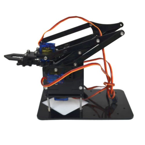 4DOF Assembling Acrylic Mechine Robot Arm with SG90 Plastic Gear Servo For Robot DIY 3