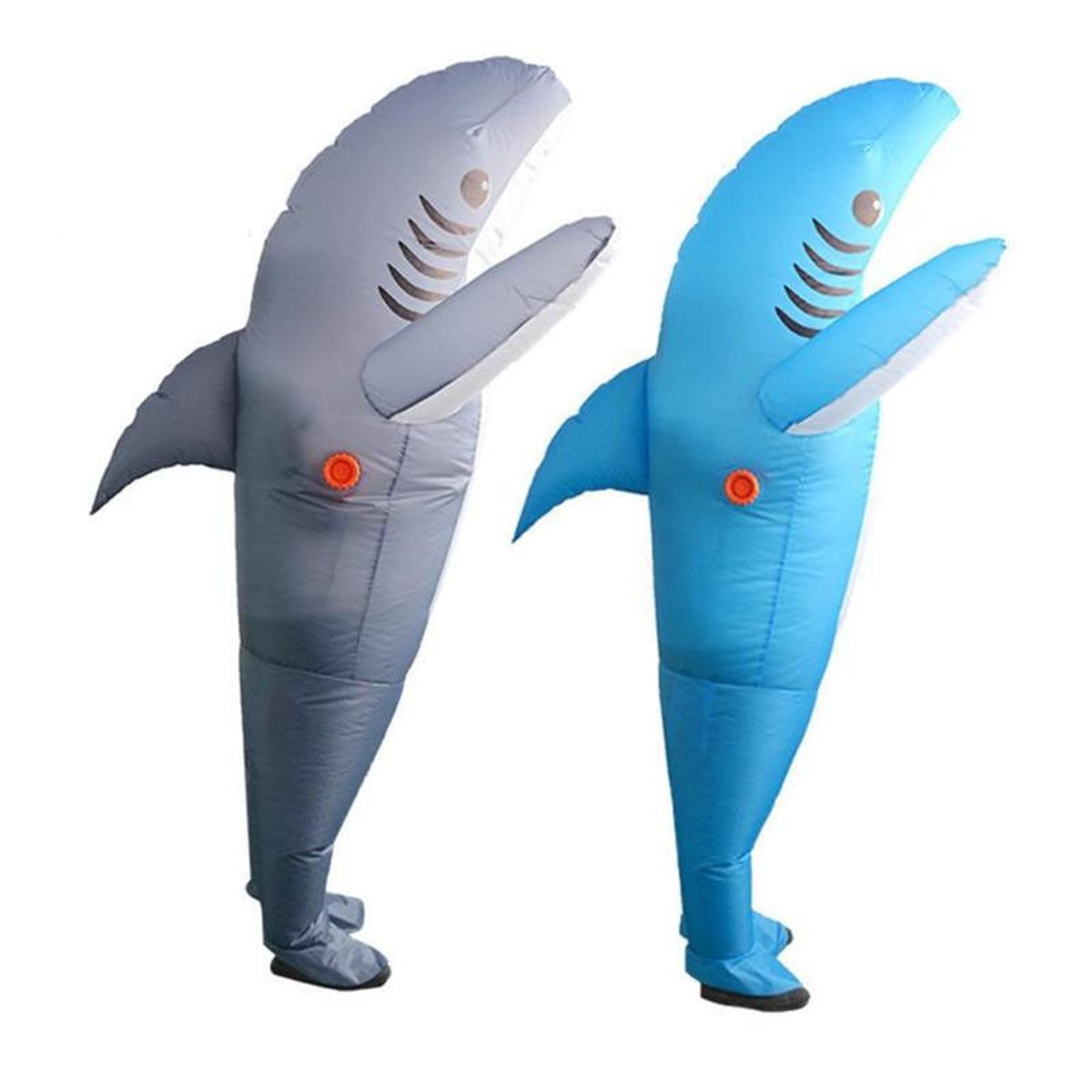 Inflatable Costumes Shark Adult Halloween Fancy Dress Funny Scary Dress Costume 2