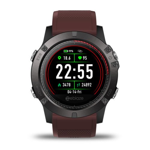 Zeblaze VIBE 3 ECG GREENCELL Heart Rate Instant ECG Activity Run Route Tracking Smart Watch 6