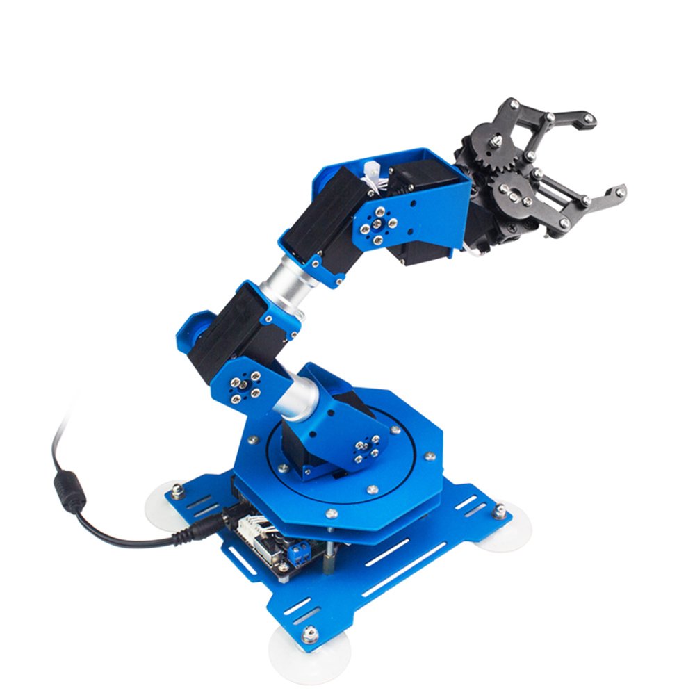 LOBOT 6DOF Scratch Metal RC Robot Arm Programmable Stick/APP Control With Servos 2 LOBOT 6DOF Scratch Metal RC Robot Arm Programmable Stick/APP Control With Servos - Image 2