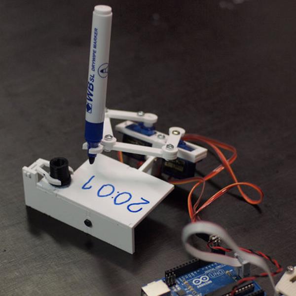 Plotclock Manipulator Drawing Robot Robotic Clock with Arduino Controller 2