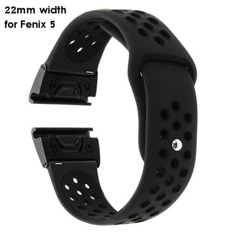 Bakeey Quick Release Genuine Luxury Silica gel Watch Band For Smart Watch Garmin fenix 5/fenix 5X 5 Bakeey Quick Release Genuine Luxury Silica gel Watch Band For Smart Watch Garmin fenix 5/fenix 5X - Image 5