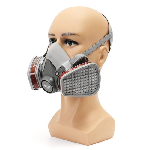 DANIU 6200 N95 Double Gas Mask Protection Filter Chemical Half Face Respirator Mask 10