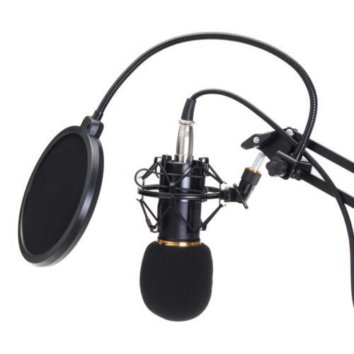 BM800 Condenser Microphone Dynamic System Kit Shock Mount Boom Stand Studio Pro 3