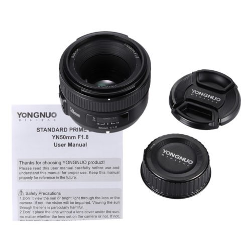 Yongnuo YN50mm 50MM F1.8 Large Aperture Auto Focus AF Lens for Canon DSLR Camera 4