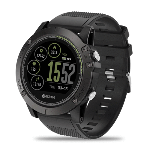 Zeblaze VIBE 3 HR Rugged Inside Out HR Monitor 3D UI All-day Activity Record 1.22' IPS Smart Watch 2