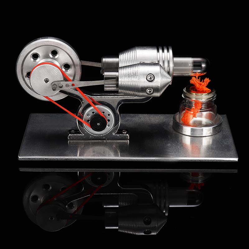 STEM Stainless Mini Hot Air Stirling Engine Motor Model Educational Toy Kit 5 STEM Stainless Mini Hot Air Stirling Engine Motor Model Educational Toy Kit - Image 5