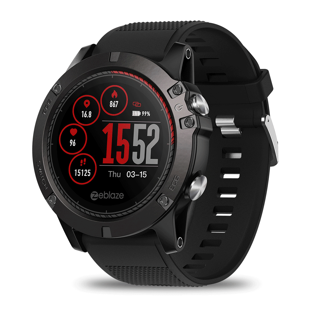 Zeblaze VIBE 3 ECG GREENCELL Heart Rate Instant ECG Activity Run Route Tracking Smart Watch 2
