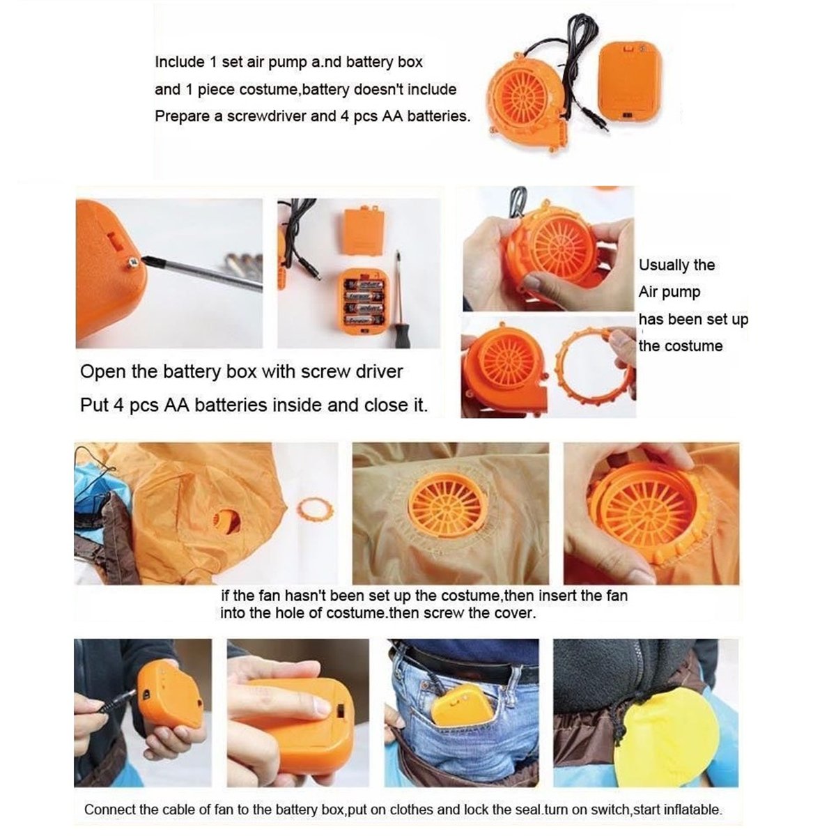 Inflatable Costumes Shark Adult Halloween Fancy Dress Funny Scary Dress Costume 8 Inflatable Costumes Shark Adult Halloween Fancy Dress Funny Scary Dress Costume - Image 8