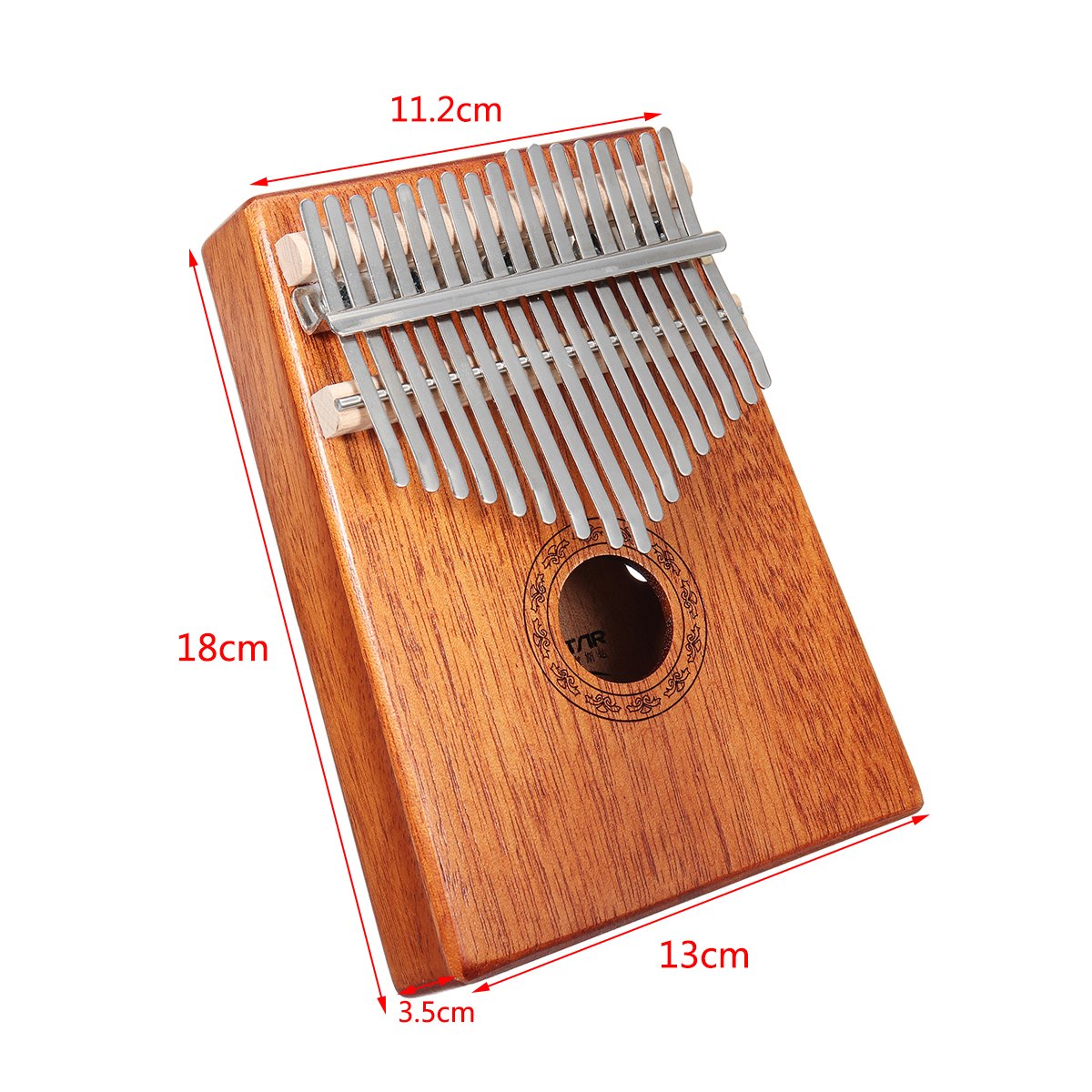 17 Keys Wood Kalimba Mahogany Thumb Piano Finger Percussion With Tuning Hammer 10 17 Keys Wood Kalimba Mahogany Thumb Piano Finger Percussion With Tuning Hammer - Image 10